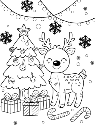 Noel 65 - Coloriages fêtes - Coloriages - 10doigts.fr