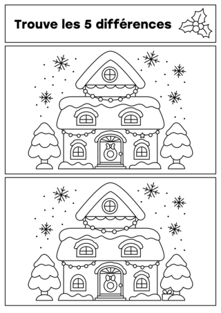 Noel 74 - Coloriages fêtes - Coloriages - 10doigts.fr