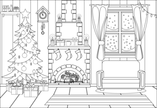 Noel18 - Coloriages fêtes - Coloriages - 10doigts.fr