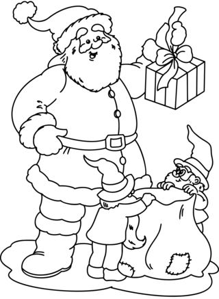 Noel23 - Coloriages fêtes - Coloriages - 10doigts.fr