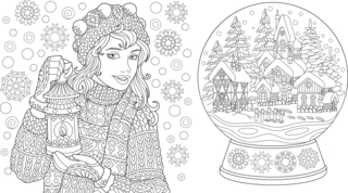 Noel9 - Coloriages fêtes - Coloriages - 10doigts.fr