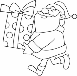 Père Noël 01 - Coloriages fêtes - Coloriages - 10doigts.fr