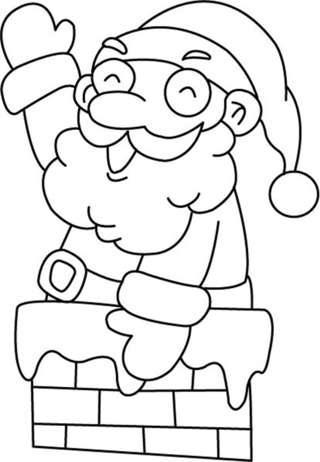 Père Noël 06 - Coloriages fêtes - Coloriages - 10doigts.fr