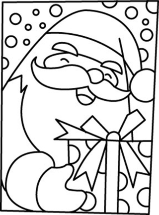 Père Noël 10 - Coloriages fêtes - Coloriages - 10doigts.fr