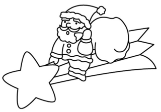 Père Noël 15 - Coloriages fêtes - Coloriages - 10doigts.fr