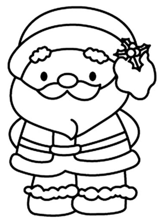 Père Noël 16 - Coloriages fêtes - Coloriages - 10doigts.fr