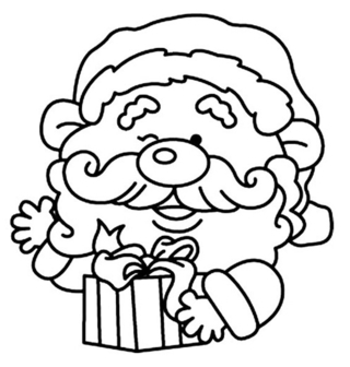 Père Noël 17 - Coloriages fêtes - Coloriages - 10doigts.fr