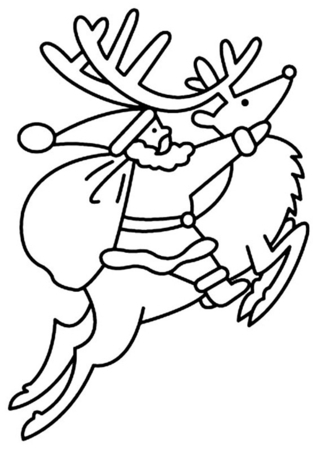 Père Noël 20 - Coloriages fêtes - Coloriages - 10doigts.fr