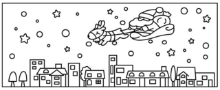 Père Noël 21 - Coloriages fêtes - Coloriages - 10doigts.fr