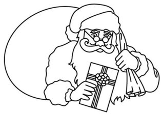 Père Noël 22 - Coloriages fêtes - Coloriages - 10doigts.fr