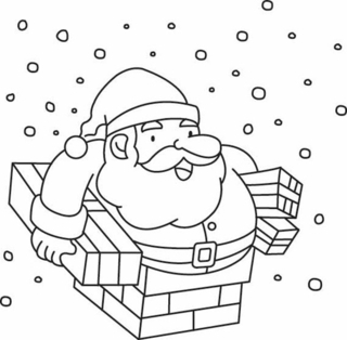 Père Noël 25 - Coloriages fêtes - Coloriages - 10doigts.fr