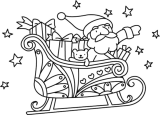 Père Noël 28 - Coloriages fêtes - Coloriages - 10doigts.fr