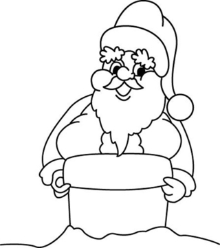 Père Noël 35 - Coloriages fêtes - Coloriages - 10doigts.fr