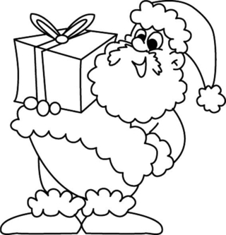 Père Noël 36 - Coloriages fêtes - Coloriages - 10doigts.fr