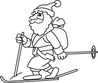 Père Noël 40 - Coloriages fêtes - Coloriages - 10doigts.fr