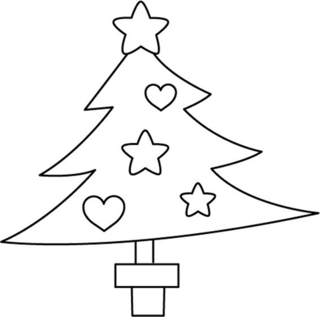 Sapin 01 - Coloriages fêtes - Coloriages - 10doigts.fr