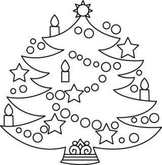 Sapin 03 - Coloriages fêtes - Coloriages - 10doigts.fr
