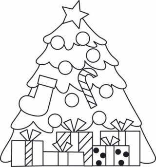 Sapin 04 - Coloriages fêtes - Coloriages - 10doigts.fr