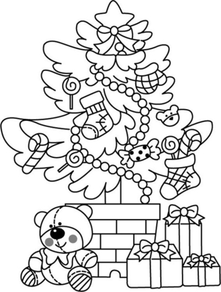 Sapin 06 - Coloriages fêtes - Coloriages - 10doigts.fr