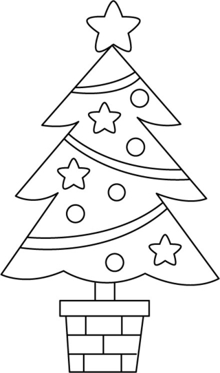 Sapin 10 - Coloriages fêtes - Coloriages - 10doigts.fr