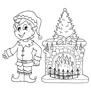 lutin06 - Coloriages fêtes - Coloriages - 10doigts.fr
