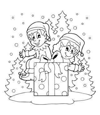 lutin08 - Coloriages fêtes - Coloriages - 10doigts.fr