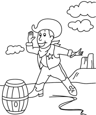 Cowboy 13 - Coloriages fantastique - Coloriages - 10doigts.fr