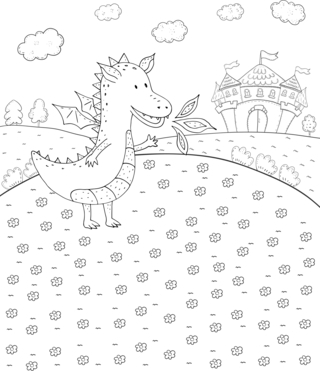 Dragons2 - Coloriages fantastique - Coloriages - 10doigts.fr