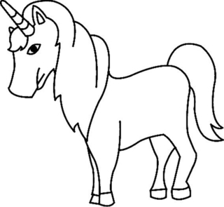 Licorne 02 - Coloriages fantastique - Coloriages - 10doigts.fr