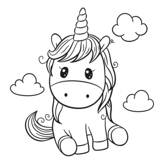 Licorne10 - Coloriages fantastique - Coloriages - 10doigts.fr
