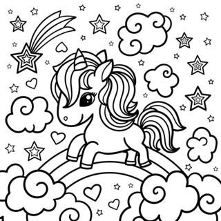 Licorne12 - Coloriages fantastique - Coloriages - 10doigts.fr
