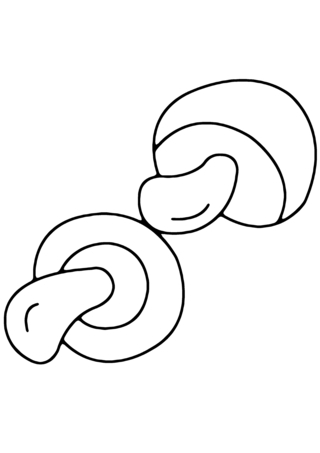 Champignons 02 - Coloriages fleurs, fruits et légumes - Coloriages - 10doigts.fr