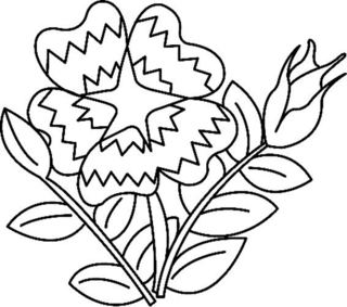 Fleur 013 - Coloriages fleurs, fruits et légumes - Coloriages - 10doigts.fr