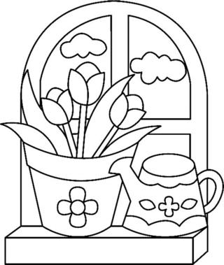 Fleurs 015 - Coloriages fleurs, fruits et légumes - Coloriages - 10doigts.fr
