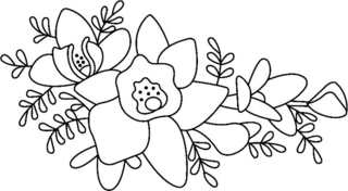 Fleurs 016 - Coloriages fleurs, fruits et légumes - Coloriages - 10doigts.fr