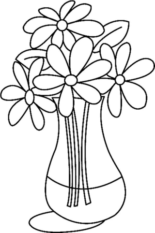 Fleurs 024 - Coloriages fleurs, fruits et légumes - Coloriages - 10doigts.fr