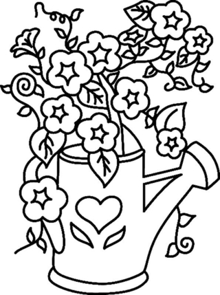 Fleurs 025 - Coloriages fleurs, fruits et légumes - Coloriages - 10doigts.fr