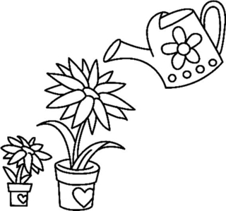 Fleurs 032 - Coloriages fleurs, fruits et légumes - Coloriages - 10doigts.fr