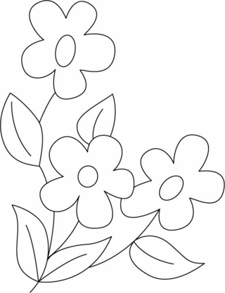 Fleurs 035 - Coloriages fleurs, fruits et légumes - Coloriages - 10doigts.fr