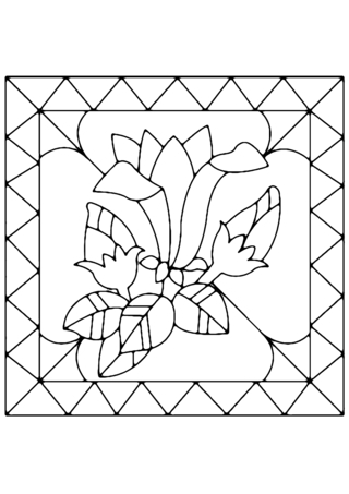 Fleurs 040 - Coloriages fleurs, fruits et légumes - Coloriages - 10doigts.fr