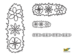 Fleurs 048 - Coloriages fleurs, fruits et légumes - Coloriages - 10doigts.fr