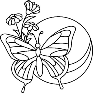 Fleurs et papillons 11 - Coloriages fleurs, fruits et légumes - Coloriages - 10doigts.fr