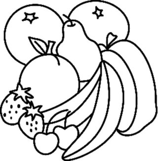 Fruits 03 - Coloriages fleurs, fruits et légumes - Coloriages - 10doigts.fr