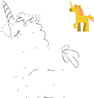 Relier-les-points6 - Coloriages jeu - Coloriages - 10doigts.fr