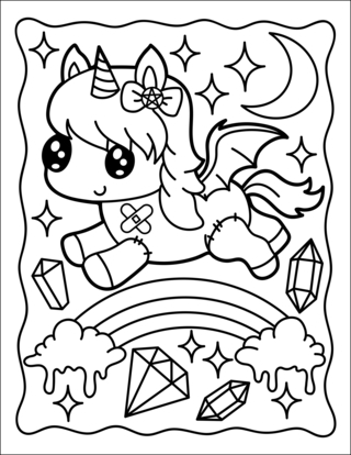 Kawaii10 - Coloriages kawaii - Coloriages - 10doigts.fr