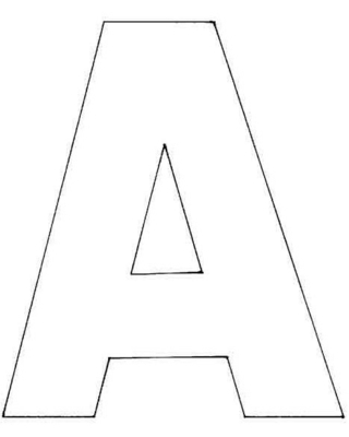 A majuscule - Coloriages lettres et chiffres - Coloriages - 10doigts.fr