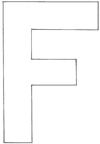 F majuscule - Coloriages lettres et chiffres - Coloriages - 10doigts.fr