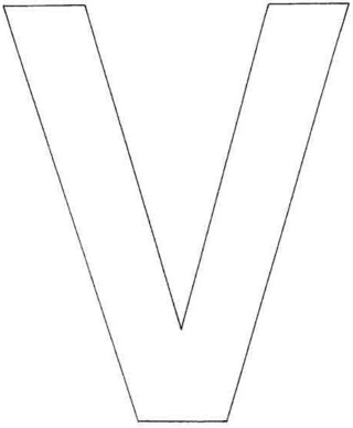 V majuscule - Coloriages lettres et chiffres - Coloriages - 10doigts.fr