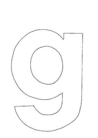 g minuscule - Coloriages lettres et chiffres - Coloriages - 10doigts.fr