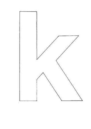 k minuscule - Coloriages lettres et chiffres - Coloriages - 10doigts.fr